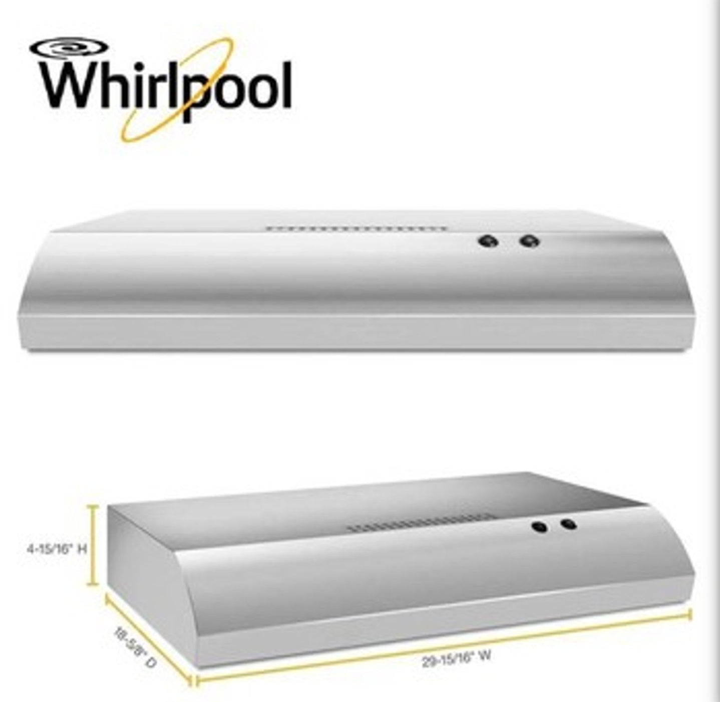 Whirpool 30" rangehood