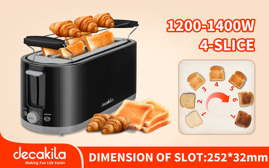 Decakila 4 slice Toaster with attachment